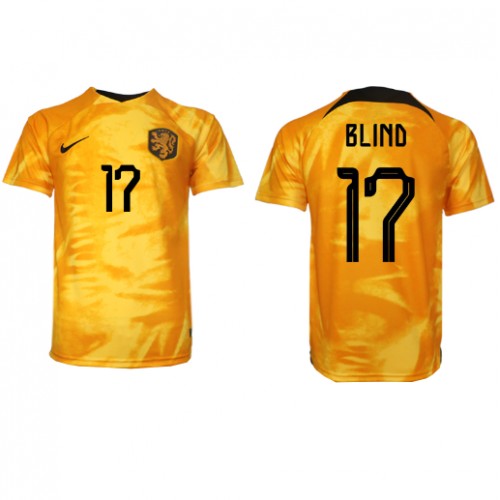 Fotballdrakt Herre Nederland Daley Blind #17 Hjemmedrakt VM 2022 Kortermet